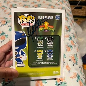 Blue Power Ranger autograph Funko Pop
